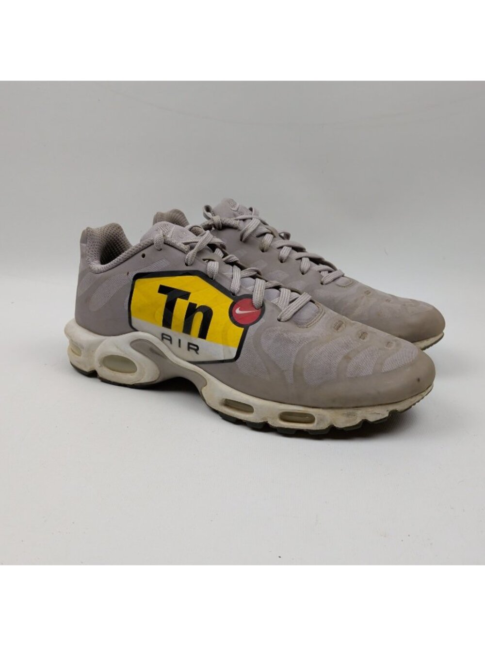 Nike Shoes Air Max Plus TN Tuned Big Logo Atmosphere Grey AJ7181-001 Men Sz 11